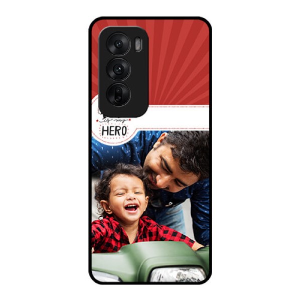 Oppo Reno 12 5G Custom Glass Phone CaseMy Dad Hero Design
