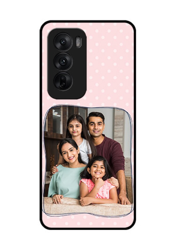 Oppo Reno 12 5G Custom Glass Phone CaseFamily With Dots Design