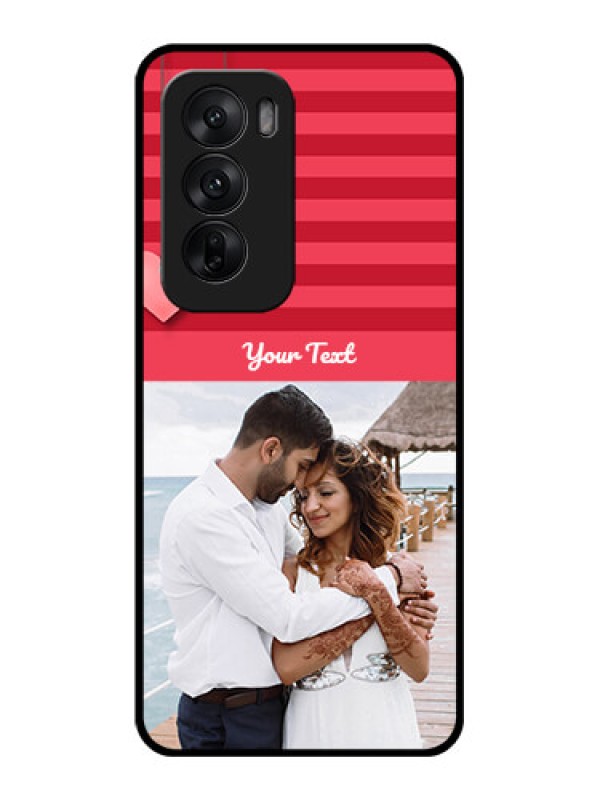 Custom Oppo Reno 12 5G Custom Glass Phone CaseValentines Day Design