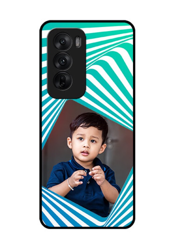 Oppo Reno 12 5G Custom Glass Phone CaseAbstract Spiral Design