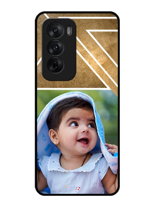 Custom Oppo Reno 12 5G Custom Glass Phone CaseGradient Abstract Texture Design