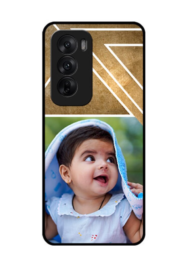 Oppo Reno 12 5G Custom Glass Phone CaseGradient Abstract Texture Design
