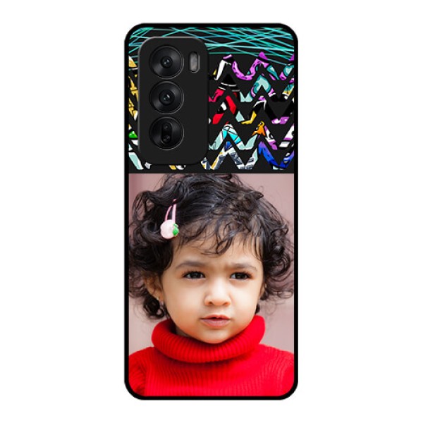 Oppo Reno 12 5G Custom Glass Phone CaseNeon Abstract Design