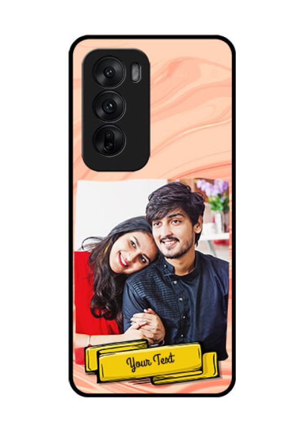 Oppo Reno 12 5G Custom Glass Phone CaseMarble Texture Design