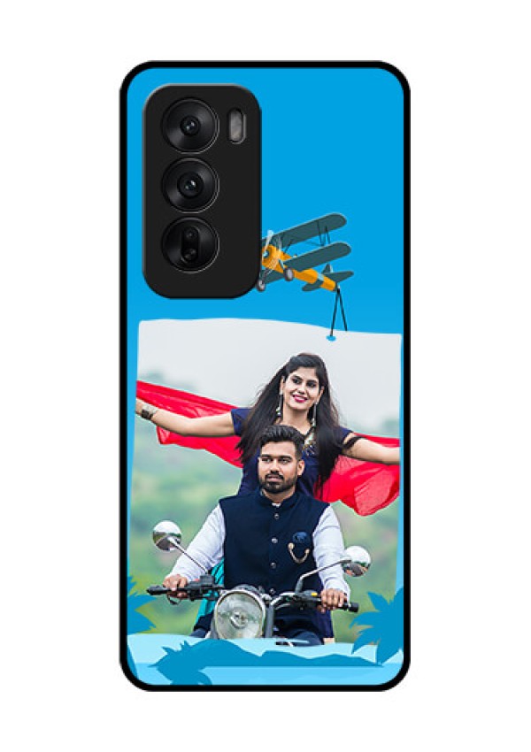 Oppo Reno 12 5G Custom Glass Phone CaseTraveller Design