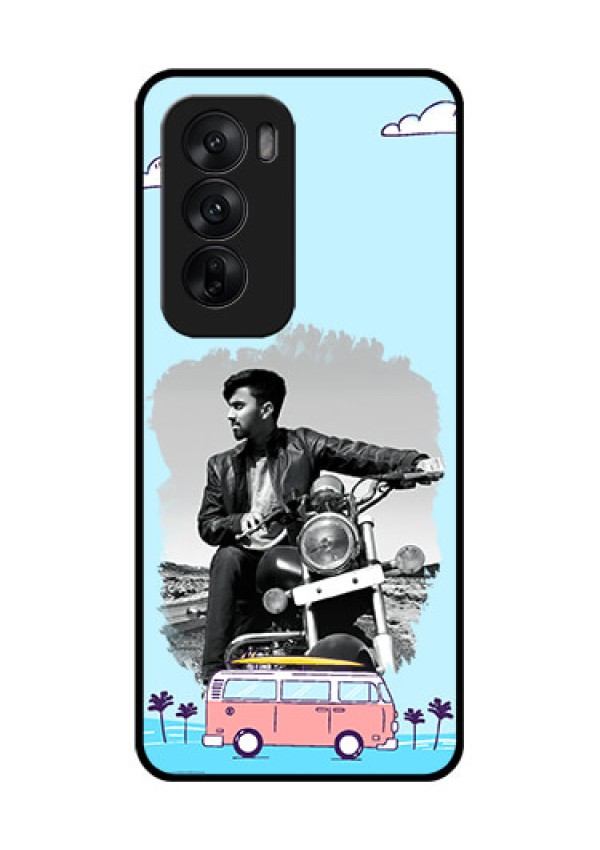 Oppo Reno 12 5G Custom Glass Phone CaseTravel and Adventure Design