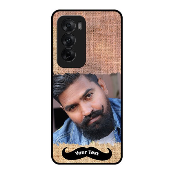 Oppo Reno 12 5G Custom Glass Phone CaseWith Texture Design