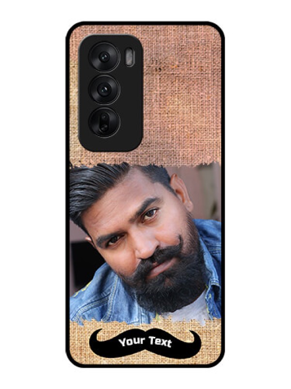 Custom Oppo Reno 12 5G Custom Glass Phone CaseWith Texture Design