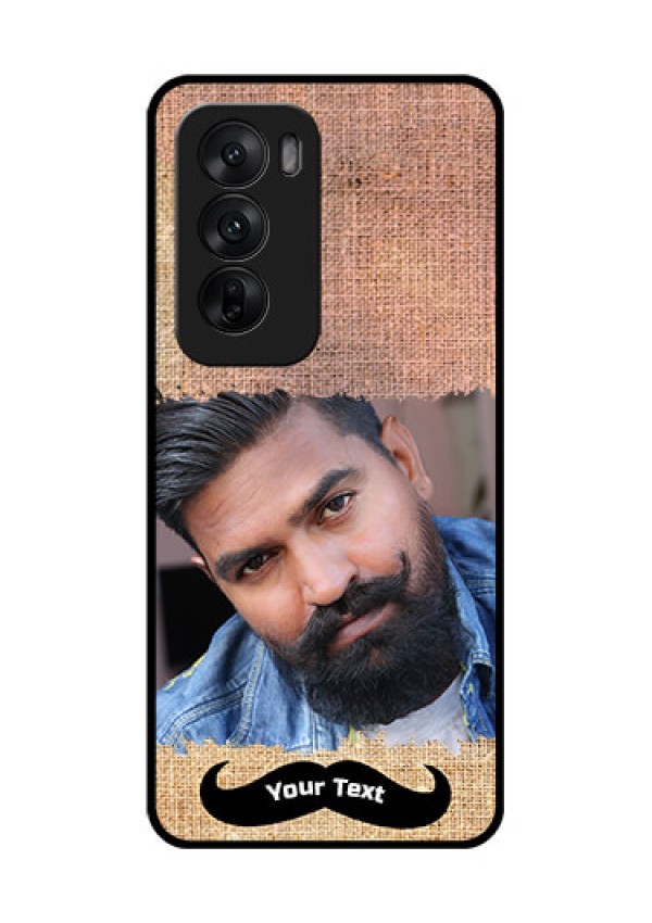 Oppo Reno 12 5G Custom Glass Phone CaseWith Texture Design