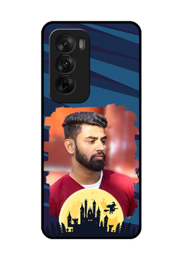 Oppo Reno 12 5G Custom Glass Phone CaseHalloween Witch Design