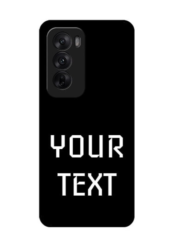 Oppo Reno 12 5G Custom Glass Phone CaseYour Name Design