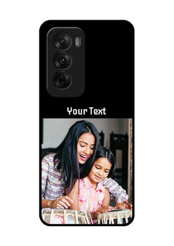 Oppo Reno 12 5G Custom Glass Phone CasePhoto With Name Design
