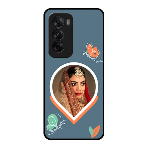 Oppo Reno 12 5G Custom Glass Phone CaseDroplet Butterflies Design Oppo Reno 12 5G Custom Glass Phone CaseDroplet Butterflies Design