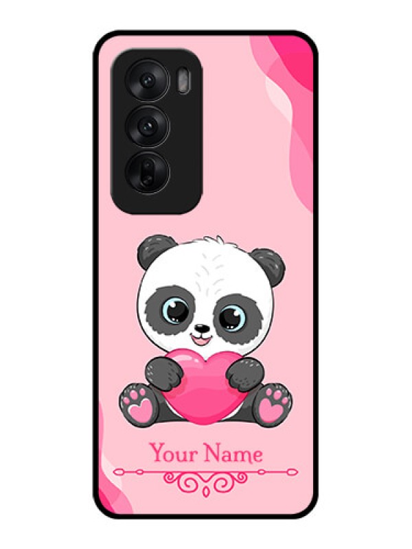 Custom Oppo Reno 12 5G Custom Glass Phone CaseCute Panda Design