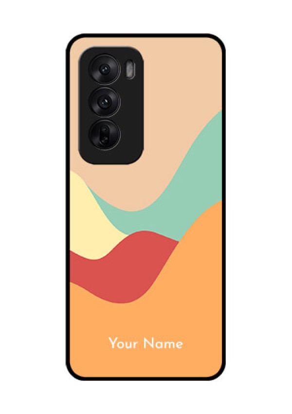 Oppo Reno 12 5G Custom Glass Phone CaseOcean Waves Multi - Colour Design