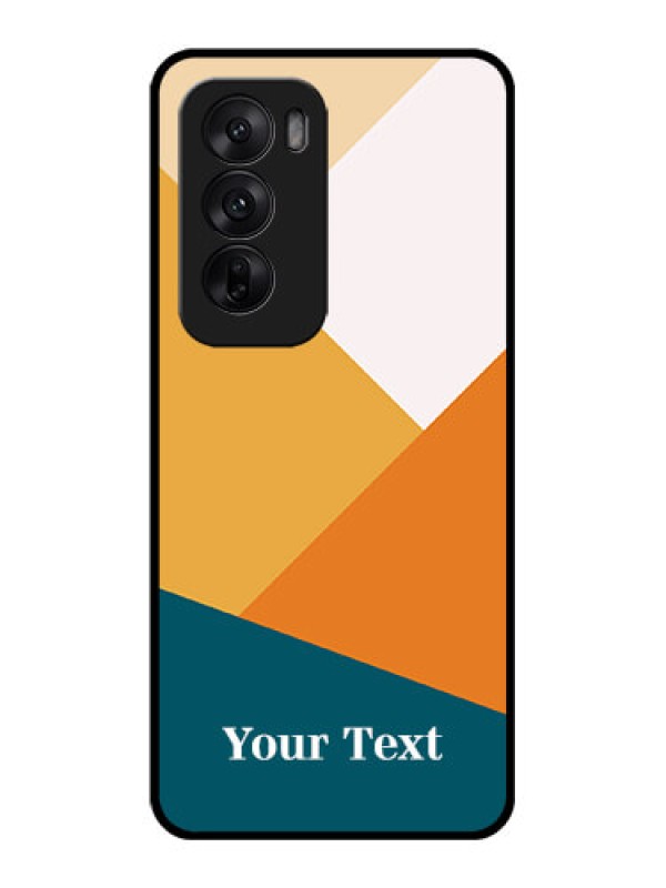 Custom Oppo Reno 12 5G Custom Glass Phone CaseStacked Multi - Colour Design