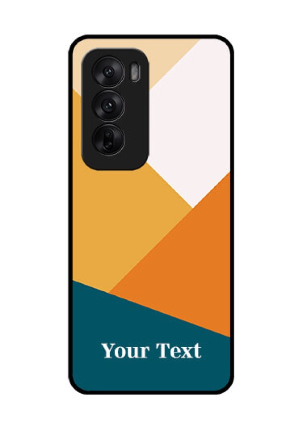 Oppo Reno 12 5G Custom Glass Phone CaseStacked Multi - Colour Design