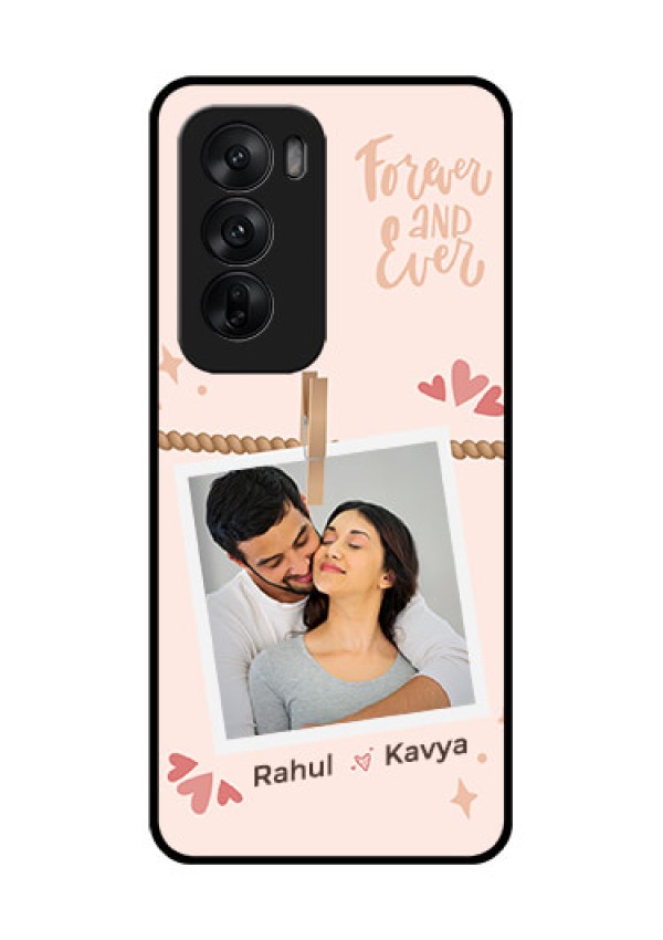 Oppo Reno 12 5G Custom Glass Phone CaseForever And Ever Love Design