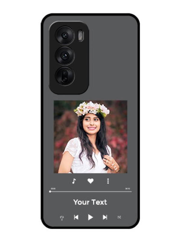 Custom Oppo Reno 12 5G Custom Glass Phone CasePlay The Music Design