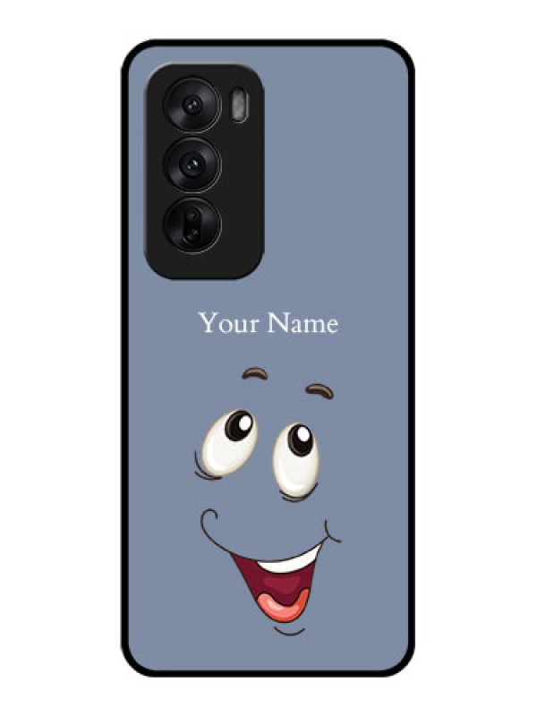 Custom Oppo Reno 12 5G Custom Glass Phone CaseLaughing Cartoon Face Design