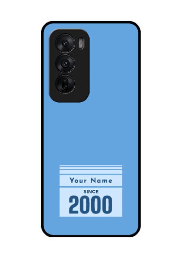 Oppo Reno 12 5G Custom Glass Phone CaseCustom Year Of Birth Design