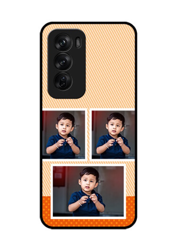 Oppo Reno 12 Pro 5G Custom Glass Phone CaseBulk Photos Upload Design