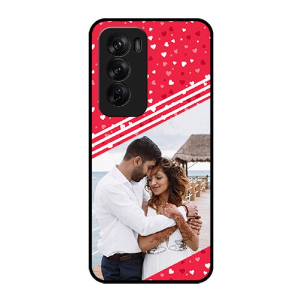 Oppo Reno 12 Pro 5G Custom Glass Phone CaseValentines Gift Design
