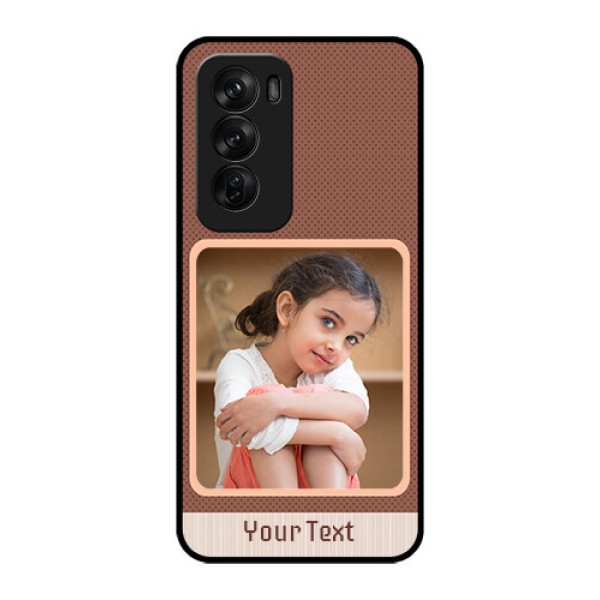 Oppo Reno 12 Pro 5G Custom Glass Phone CaseSimple Pic Upload Design