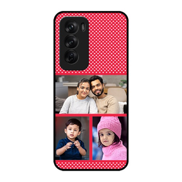Oppo Reno 12 Pro 5G Custom Glass Phone CaseBulk Photo Upload Design