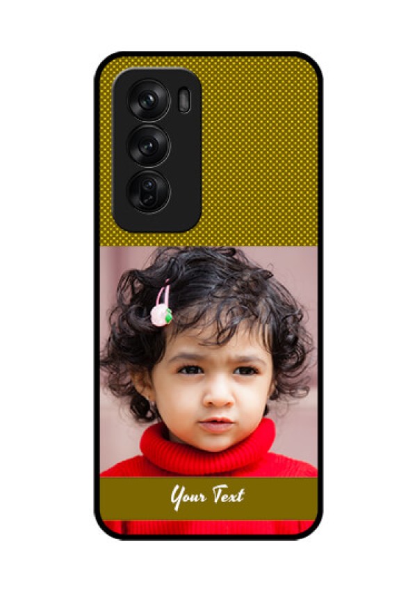 Oppo Reno 12 Pro 5G Custom Glass Phone CaseSimple Green Color Design