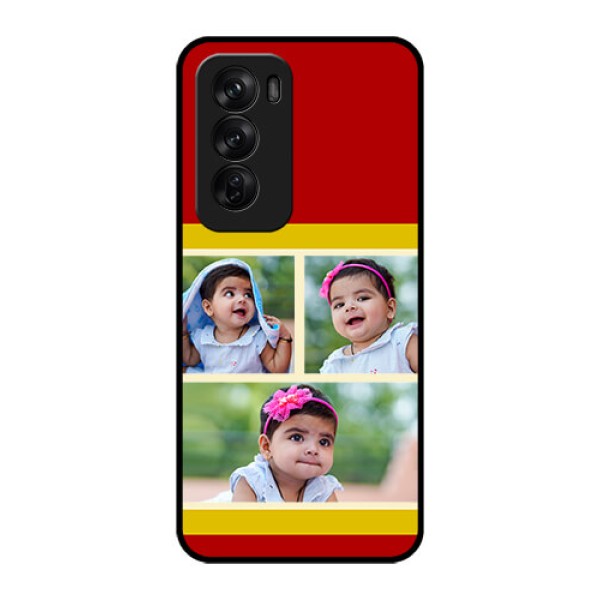 Oppo Reno 12 Pro 5G Custom Glass Phone CaseMultiple Pic Upload Design