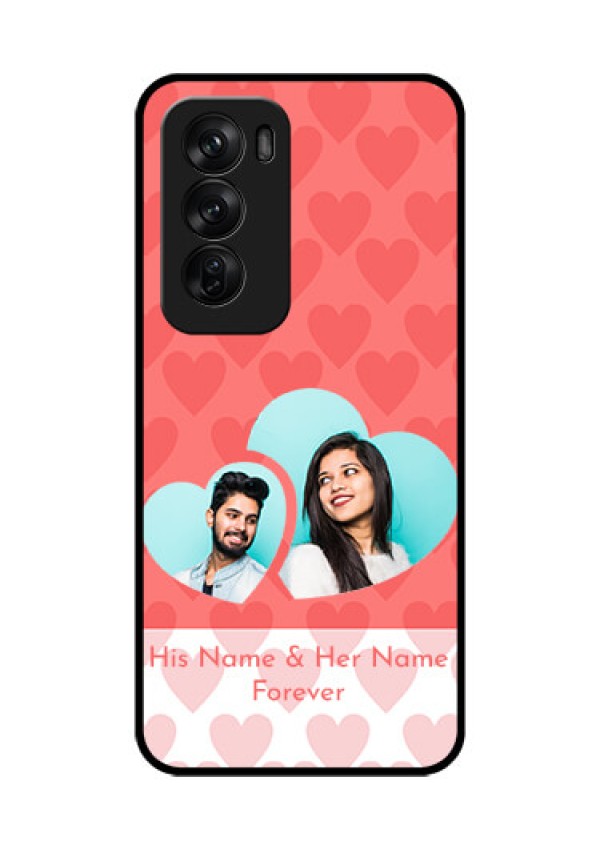 Oppo Reno 12 Pro 5G Custom Glass Phone CaseCouple Pic Upload Design