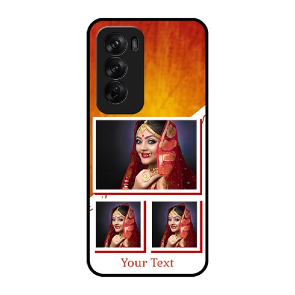 Oppo Reno 12 Pro 5G Custom Glass Phone CaseWedding Memories Design