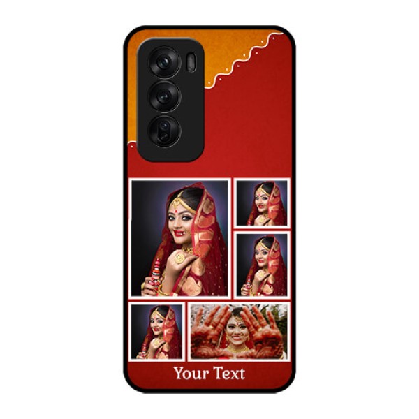 Oppo Reno 12 Pro 5G Custom Glass Phone CaseWedding Pic Upload Design