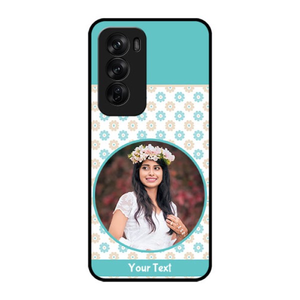 Oppo Reno 12 Pro 5G Custom Glass Phone CaseBeautiful Flowers Design