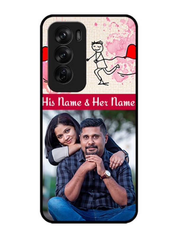 Custom Oppo Reno 12 Pro 5G Custom Glass Phone CaseYou And Me Case Design