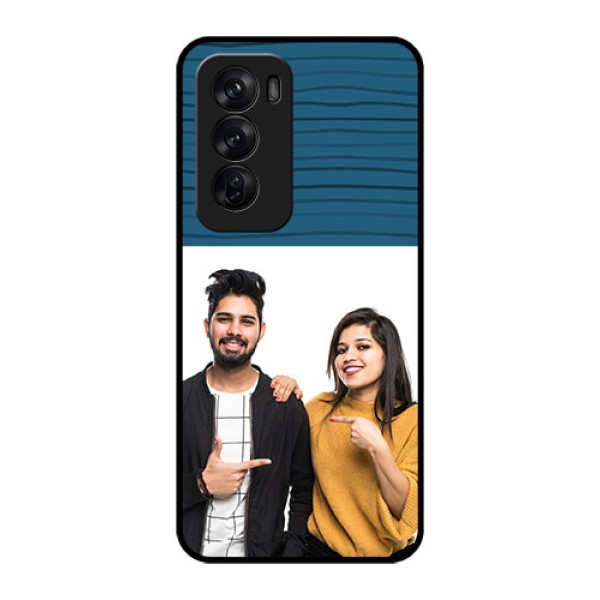 Oppo Reno 12 Pro 5G Custom Glass Phone CaseBlue Pattern Cover Design Oppo Reno 12 Pro 5G Custom Glass Phone CaseBlue Pattern Cover Design