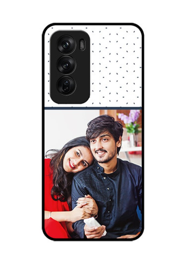 Oppo Reno 12 Pro 5G Custom Glass Phone CasePremium Dot Design