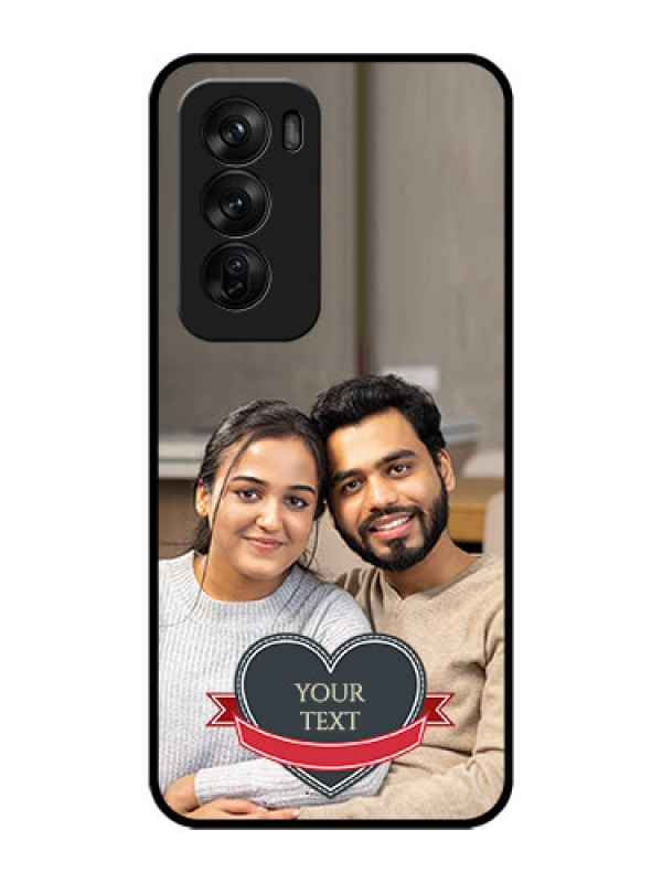 Custom Oppo Reno 12 Pro 5G Custom Glass Phone CaseJust Married Couple Design