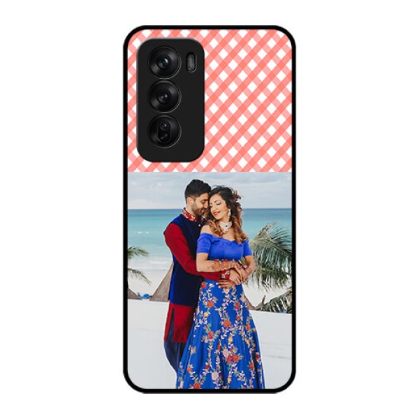 Oppo Reno 12 Pro 5G Custom Glass Phone CasePink Pattern Design