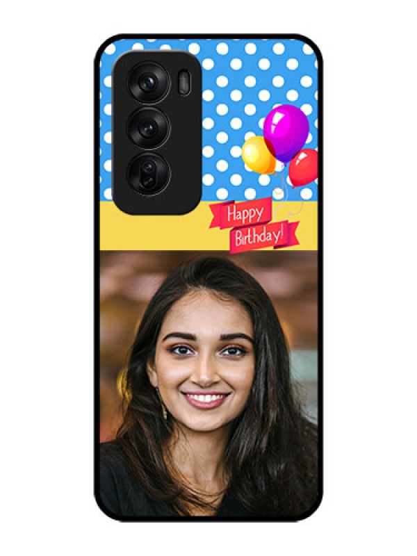 Custom Oppo Reno 12 Pro 5G Custom Glass Phone CaseHappy Birthday Design