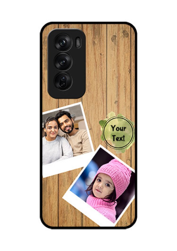 Oppo Reno 12 Pro 5G Custom Glass Phone CaseWooden Texture Design