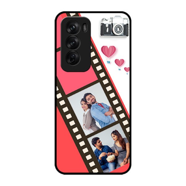 Oppo Reno 12 Pro 5G Custom Glass Phone Case3 Image Holder With Film Reel