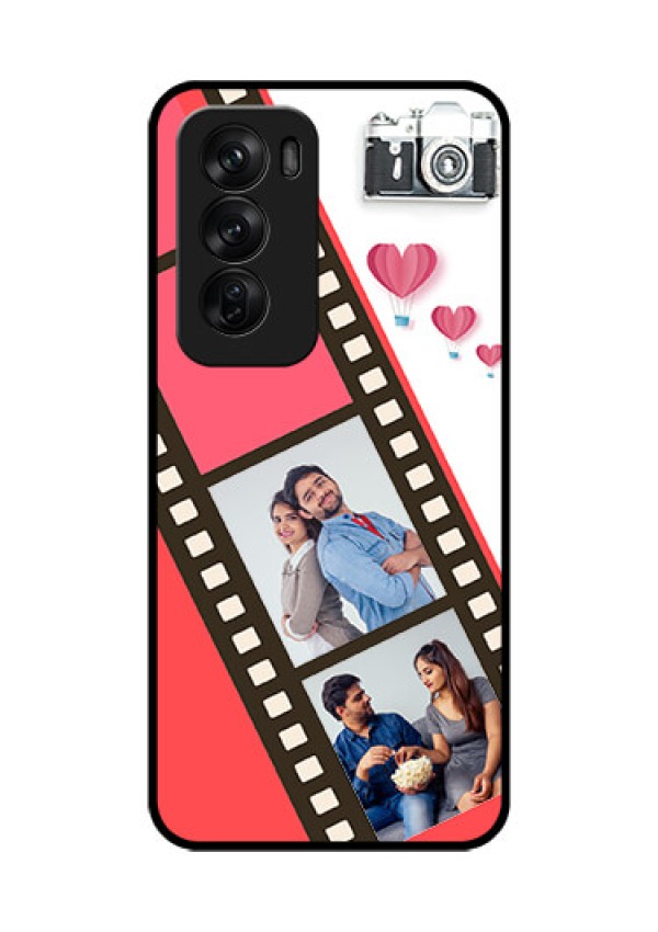 Oppo Reno 12 Pro 5G Custom Glass Phone Case3 Image Holder With Film Reel