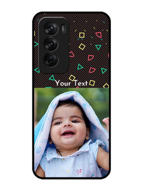 Custom Oppo Reno 12 Pro 5G Custom Glass Phone CaseWith Confetti Birthday Design