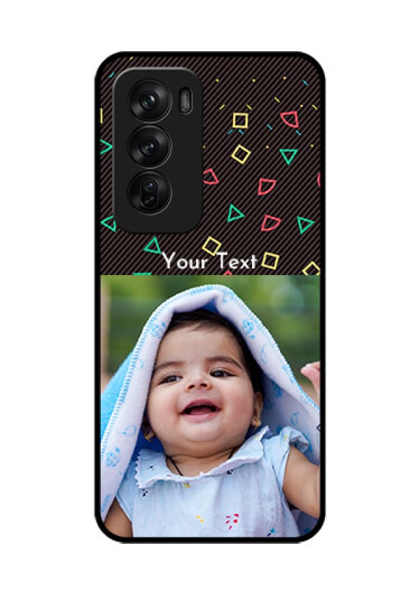 Oppo Reno 12 Pro 5G Custom Glass Phone CaseWith Confetti Birthday Design
