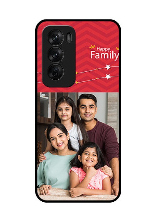 Oppo Reno 12 Pro 5G Custom Glass Phone CaseHappy Family Design