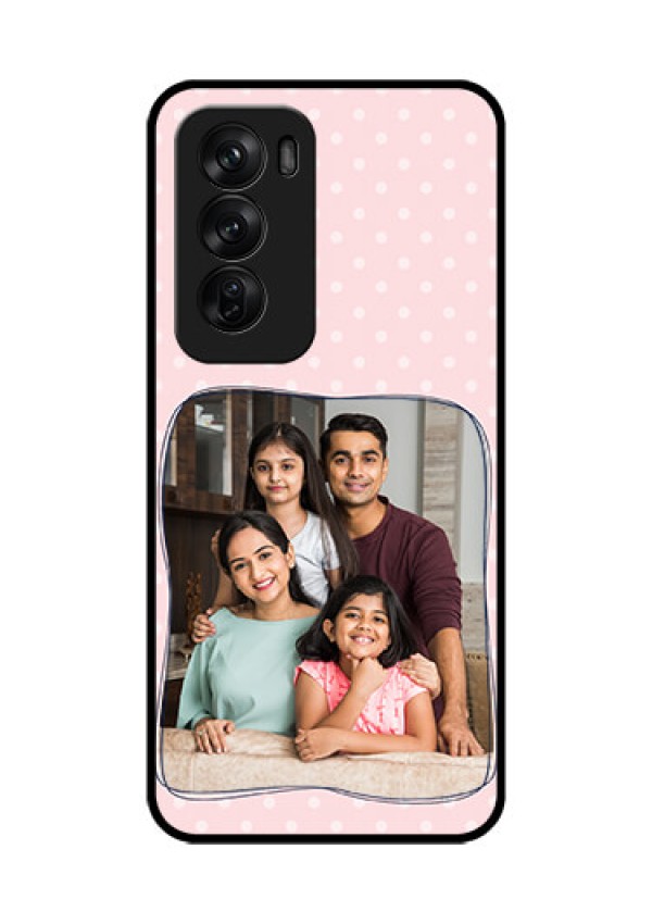 Oppo Reno 12 Pro 5G Custom Glass Phone CaseFamily With Dots Design