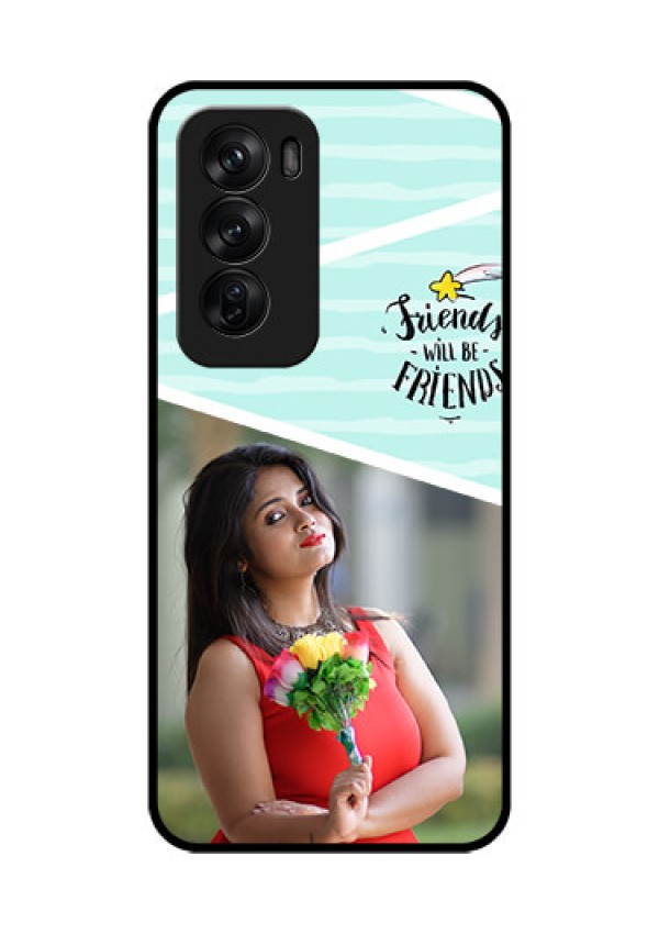 Oppo Reno 12 Pro 5G Custom Glass Phone CaseFriends Picture Icon Design