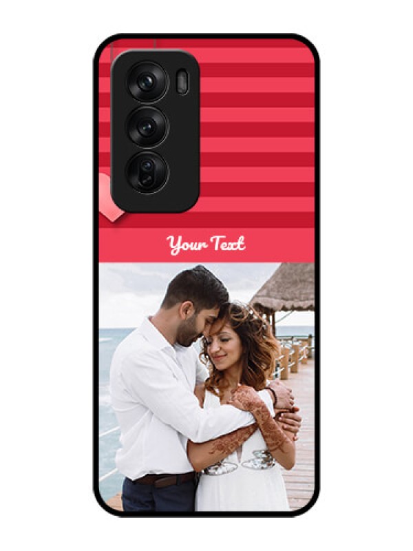 Custom Oppo Reno 12 Pro 5G Custom Glass Phone CaseValentines Day Design